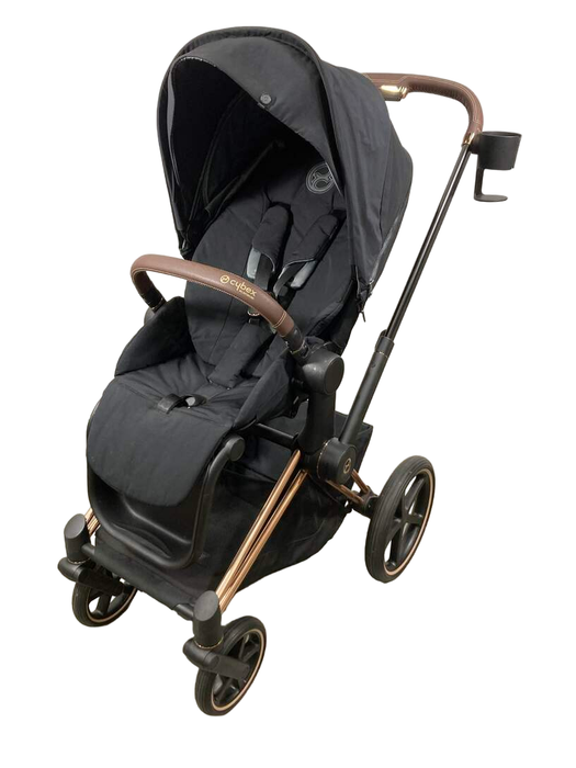 used Cybex PRIAM Stroller, Rosegold, Deep Black, 2022