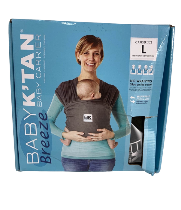 used Baby K'tan Baby Carrier, Large, Breeze, Black