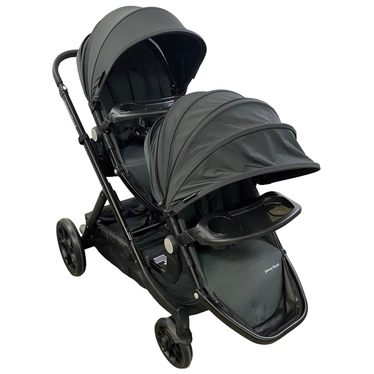 Joovy Qool Double Stroller, 2021, Jet