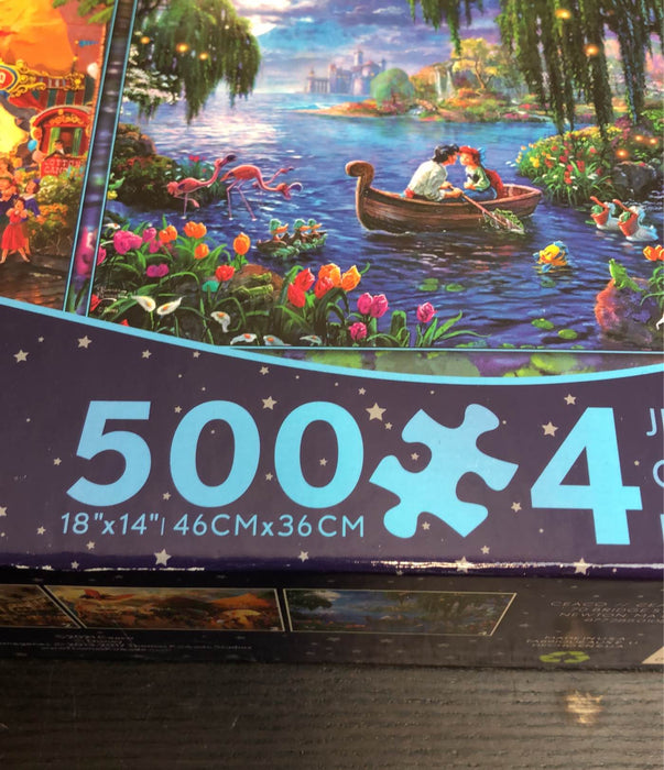 secondhand Ceaco Multiplack 500 Piece Puzzles