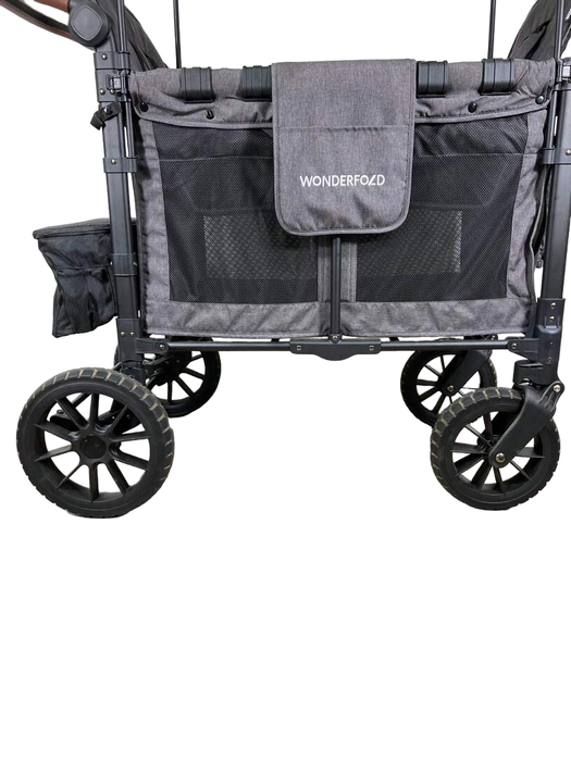 used Wonderfold W2 Luxe Multifunctional Double Stroller Wagon, 2023, Charcoal Gray