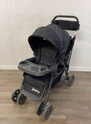 used Joovy Caboose Too Graphite Sit and Stand Double Stroller, 2016, Black