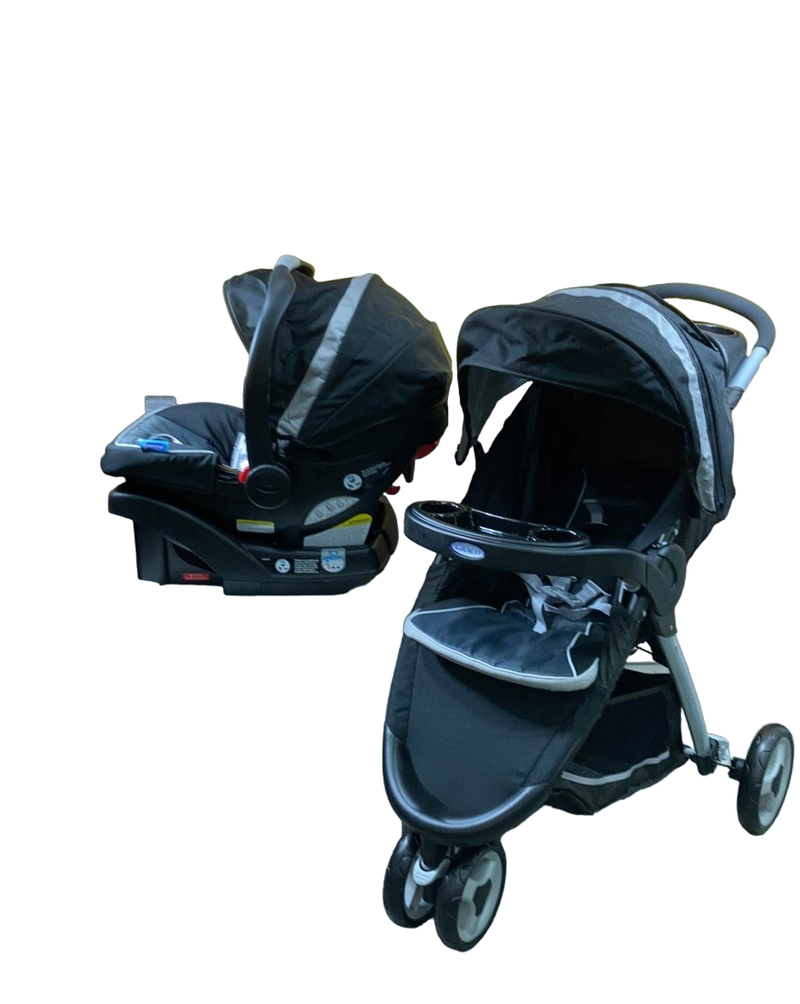 Graco FastAction Fold Sport Click Connect Travel System, Gotham, 2022