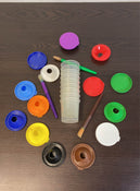 used BUNDLE Arts And Crafts, Paint Cups & Brushes