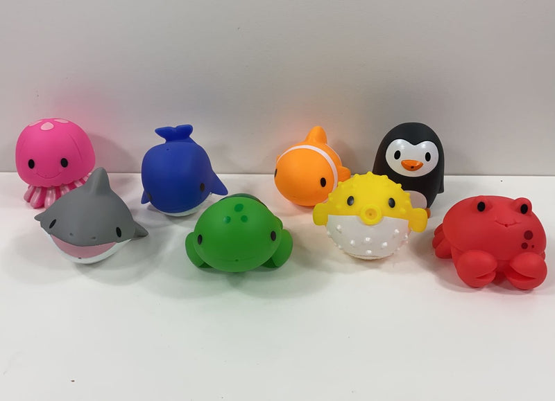 Munchkin Ocean Squirters - 8 Jouets De Bain Animaux Marins Pour Bébé Et Enfant
