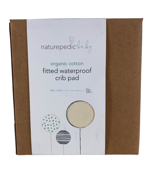 used Naturepedic Organic Cotton Waterproof Fitted Crib Pad