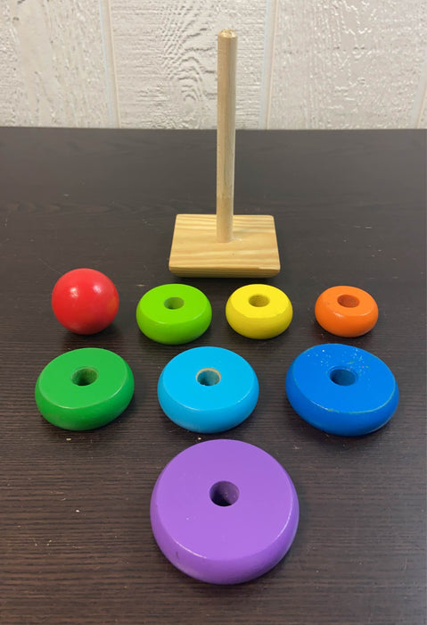 secondhand Melissa & Doug Rainbow Stacker Classic Toy