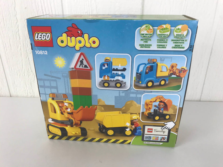 secondhand Lego Duplo Truck & Tracked Excavator Set