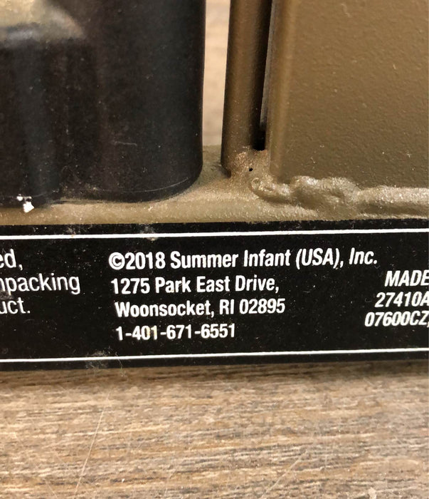 used HomeSafe By Summer Infant Wood and Metal Pressure Mounted Gate