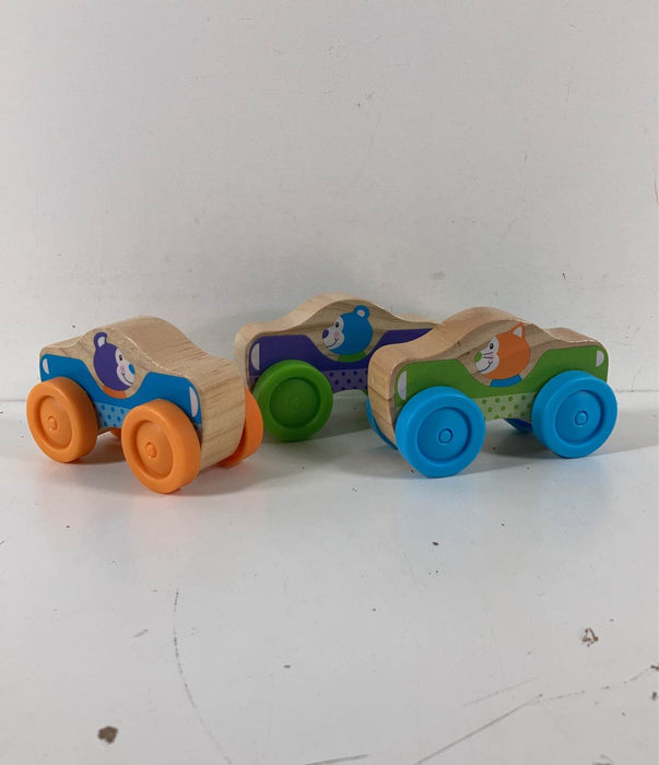 used Melissa & Doug First Play Wooden Animal Stacking Cars