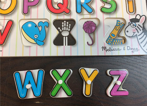 secondhand Melissa & Doug Lift & See Peg Puzzle