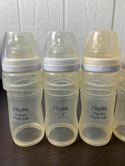 secondhand BUNDLE Baby Bottles, Playtex Baby Nurser Bottles 8oz