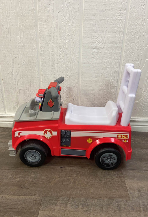 secondhand PAW Patrol Marshall Fire Truck Ride On Push Toy