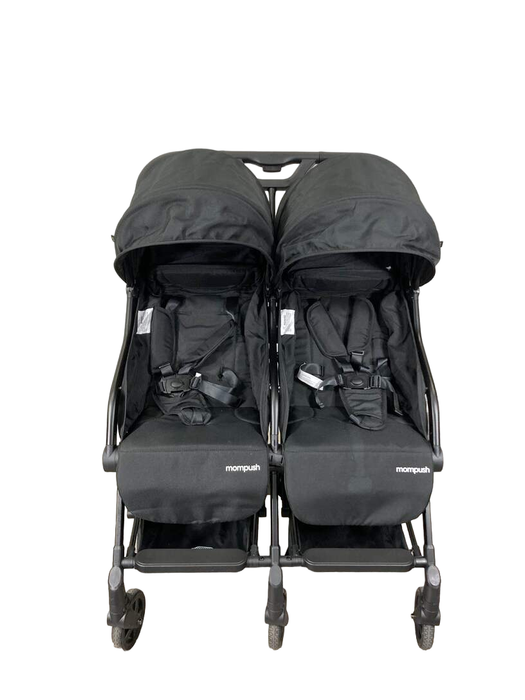 secondhand Mompush Lithe Double Stroller, Black, 2022