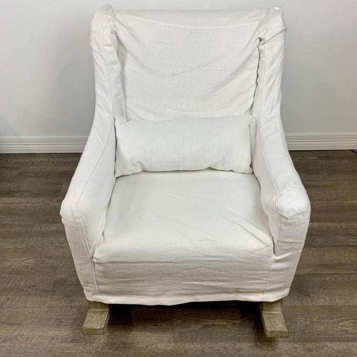 secondhand Restoration Hardware Slipcovered Rocker