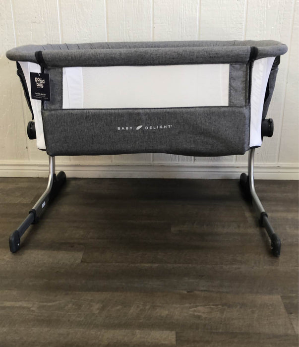 Shop Baby Delight Beside Me Dreamer Bassinet & Bedside Sleeper, Charcoal Tweed at GoodBuy Gear