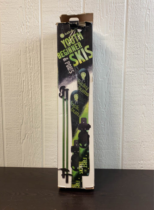 used Lucky Bums Kids Beginner Skis
