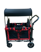 secondhand Wonderfold W2 Original Multifunctional Double Stroller Wagon, 2021, Red