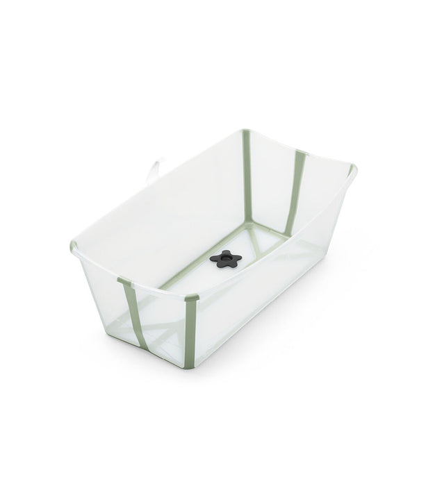Shop Stokke Flexi Bath Foldable Baby Bathtub, Transparent Green, XLarge at GoodBuy Gear