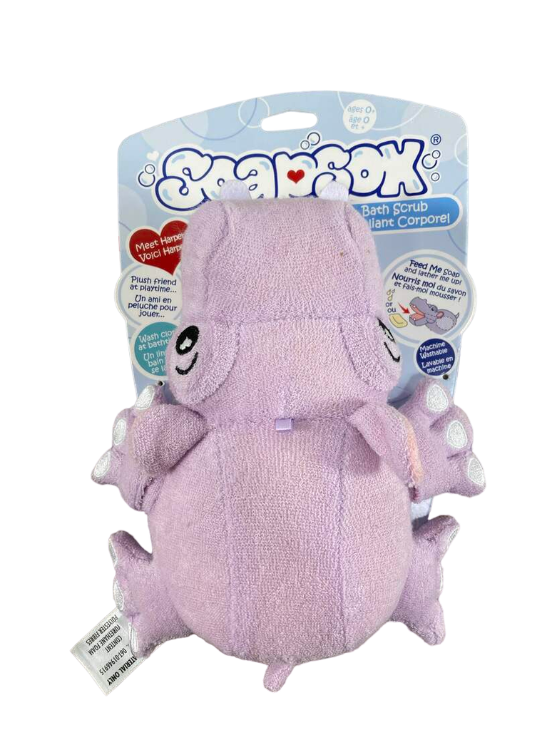 SoapSox Kids Bath Sponge, Harper the Hippo