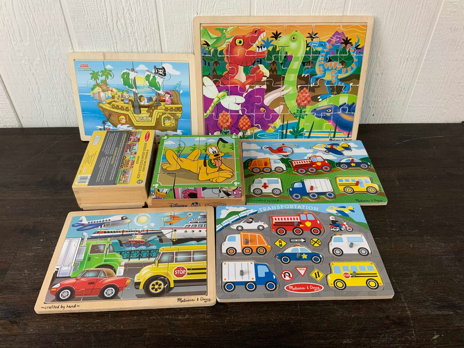 used BUNDLE Wooden Puzzles