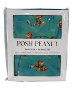 used Posh Peanut Swaddle And Beanie Set