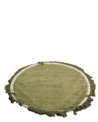 secondhand Safavieh Easy Care Round Rug, Green Ivory