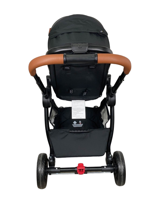 Mompush Ultimate 2 Baby Stroller, Black with Black Frame, 2023