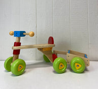 used Early Learning Centre Wooden Push Bike With Wagon Cart