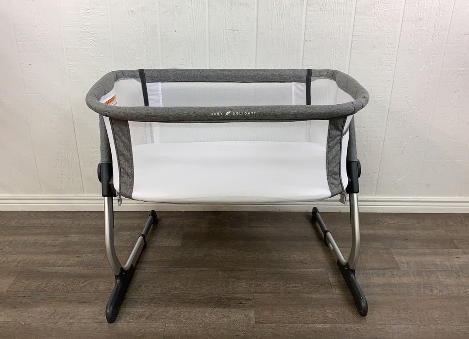 Shop Baby Delight Beside Me Dreamer Bassinet & Bedside Sleeper, Charcoal Tweed at GoodBuy Gear