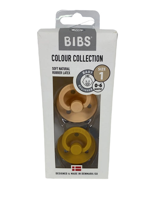 used Bibs 2-Pack Pacifiers, Size 1, Sunshine/Peach Sunset