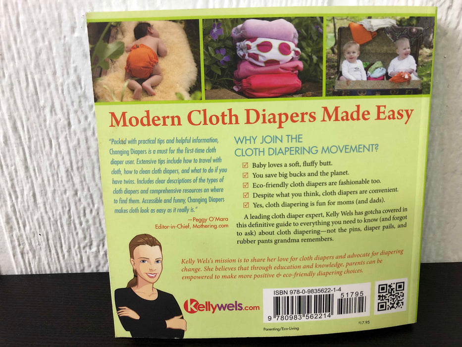 secondhand Changing Diaper Book, The Hip Mom’s Guide To Modern Cloth Diapering