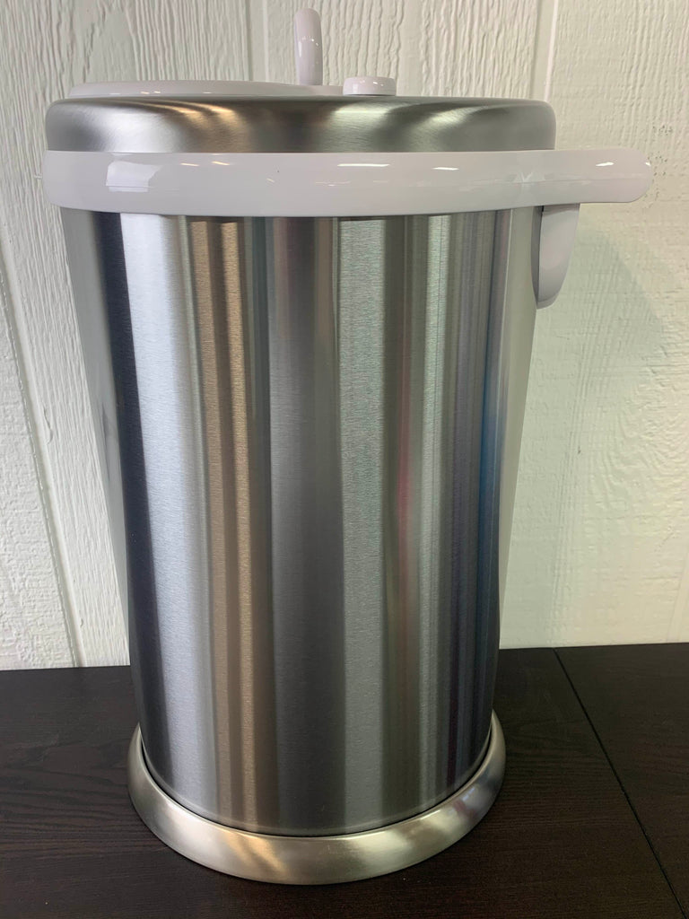 Ubbi Diaper Pail, Chrome Stainless Steel