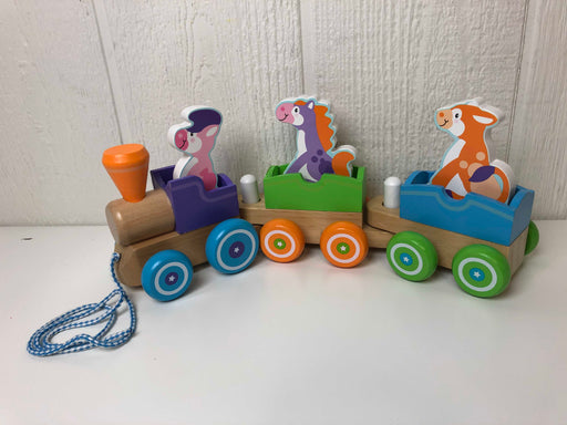 used Melissa & Doug First Play Wooden Rocking Animals Train