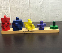 secondhand Melissa & Doug Stack & Sort Board