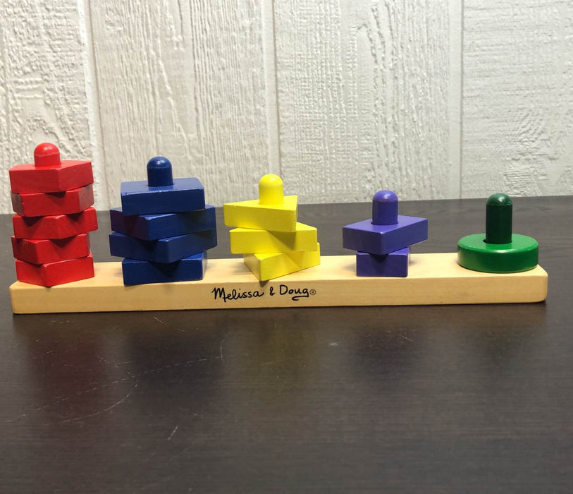 secondhand Melissa & Doug Stack & Sort Board