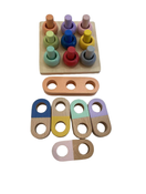 used KiwiCo Panda Crate Peg Board with Beads and Bars