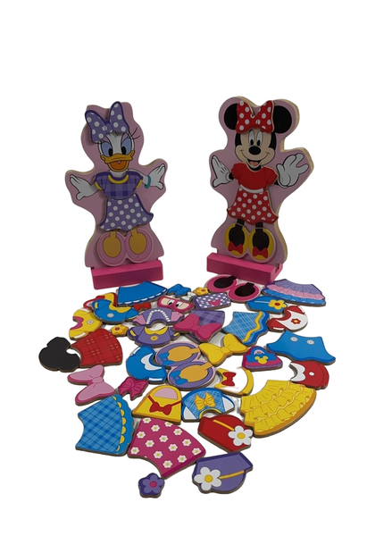 Disney Minnie and Daisy Wooden Magnetic Dress-Up | Melissa & Doug