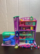 used Polly Pocket Pollyville Mega Mall Playset