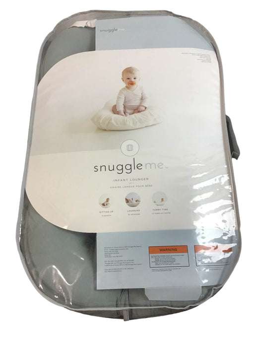 used Snuggle Me Organic Sensory Infant Lounger, Slate