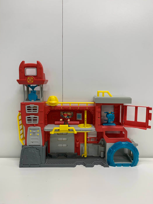 used Playskool Transformers Rescue Bots Griffin Rock Firehouse