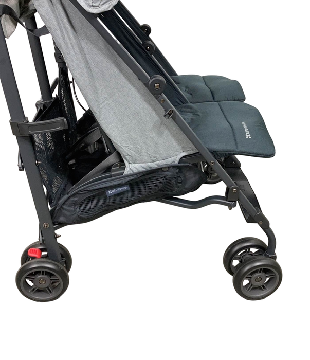 secondhand UPPAbaby G-Link V2 Double Stroller, 2022, Greyson (Charcoal Melange)