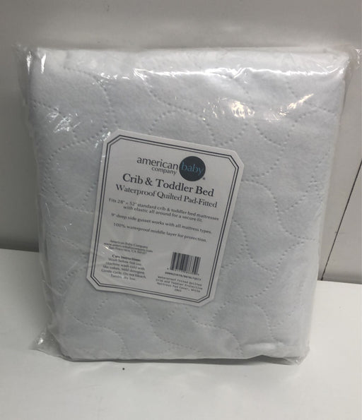 used American Baby Waterproof Fitted Crib and Toddler Protective Mattress Pad Cover