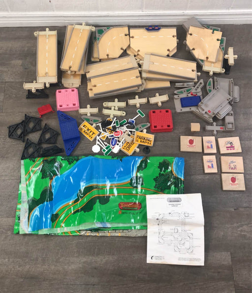used Learning Curve Toys Woodtown Set