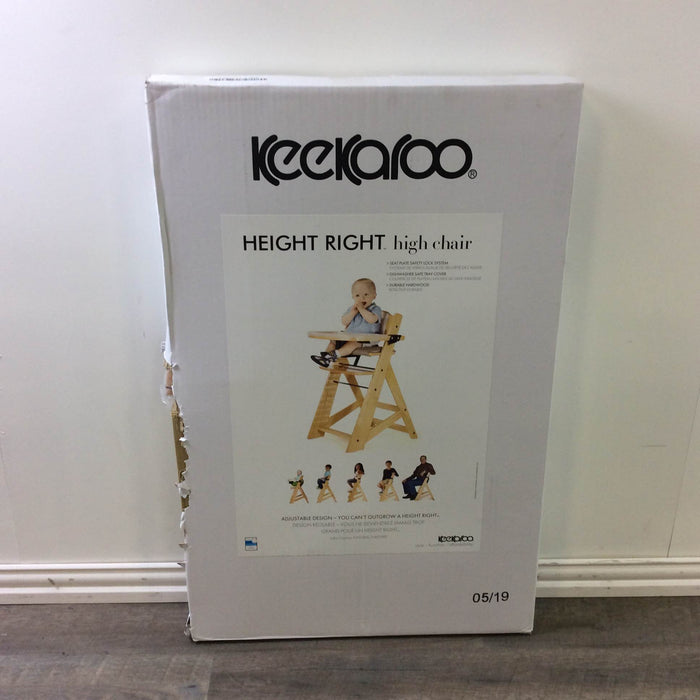 used Keekaroo Height Right High Chair, In natural