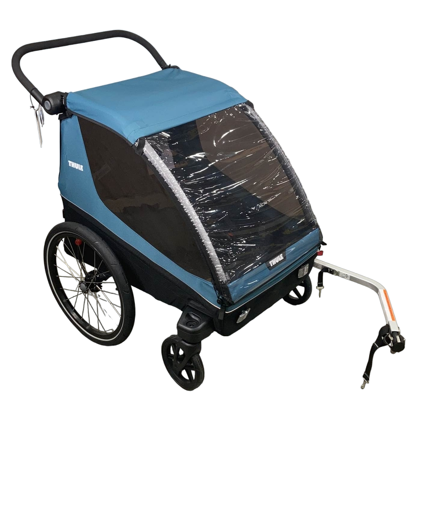 thule courier bicycle trailer/stroller Thule Courier Bike Convertible Trailer, 2022, Aegean Blue