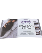 secondhand Boppy Total Body Pregnancy Pillow, Gray Scattered Leaves