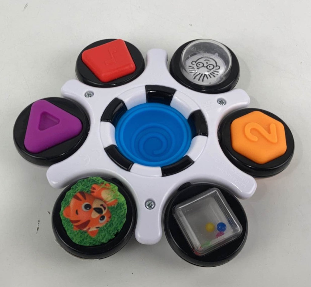 Baby Einstein Curiosity Clutch Fidget Sensory Toy and Pop It Rattle