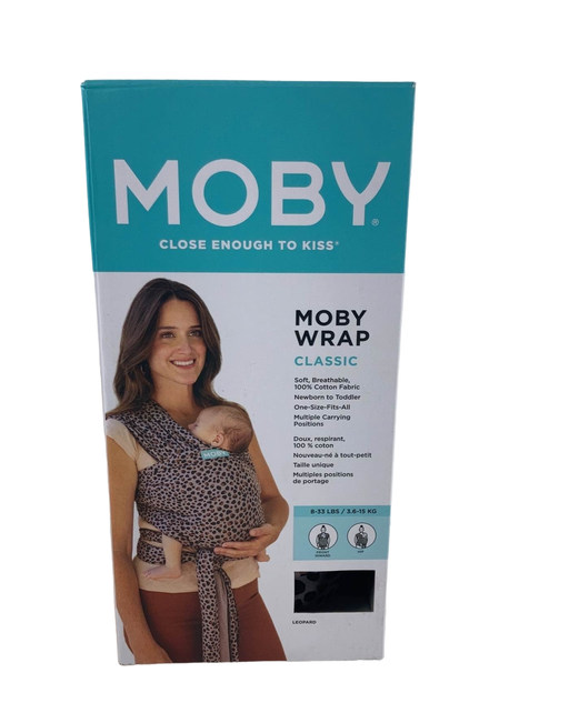 used Moby Wrap Baby Carrier, Leopard