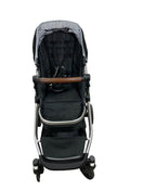 secondhand Mockingbird Single to Double Stroller, Silver with Penny Leather, Black , 2022, Watercolor Drops